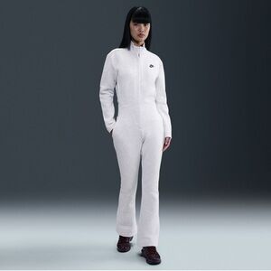 Nike Tech Light Gray Full-Zip Jumpsuit